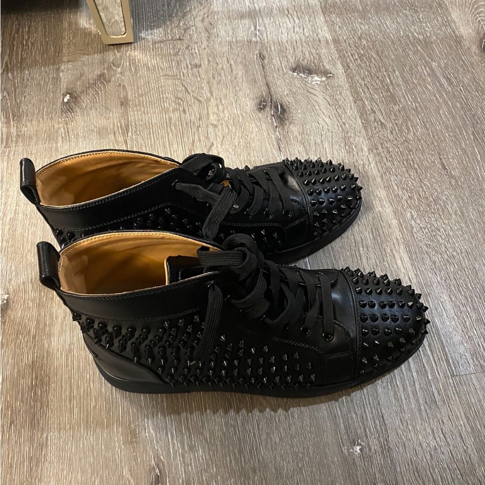 christian louboutin mens sneakers high top size 10.5